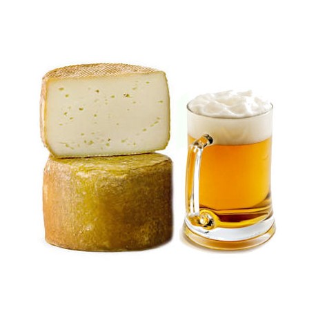 Cow cheese with beer