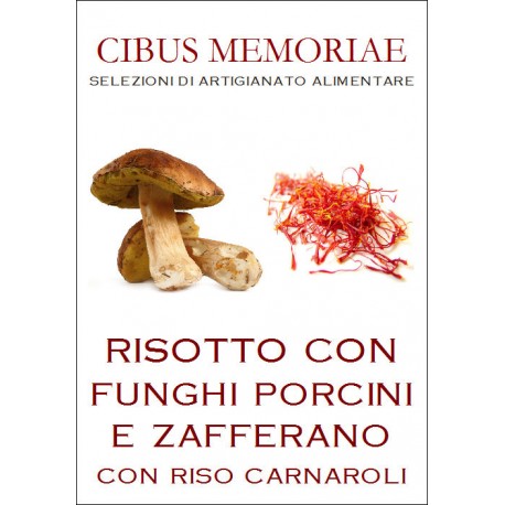 Risotto con funghi porcini e zafferano