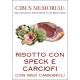 Risotto con speck e carciofi