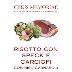 Risotto con speck e carciofi