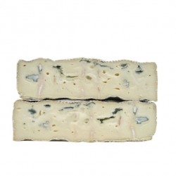 Gris blu, blue cheese aged in charcoal